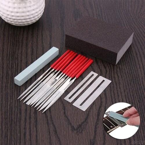14 Pcs Instruments Ruler Luthier Tool Kit Metal Repair Accessories String Action Radius Gauge Guitar Bass Home Musicians