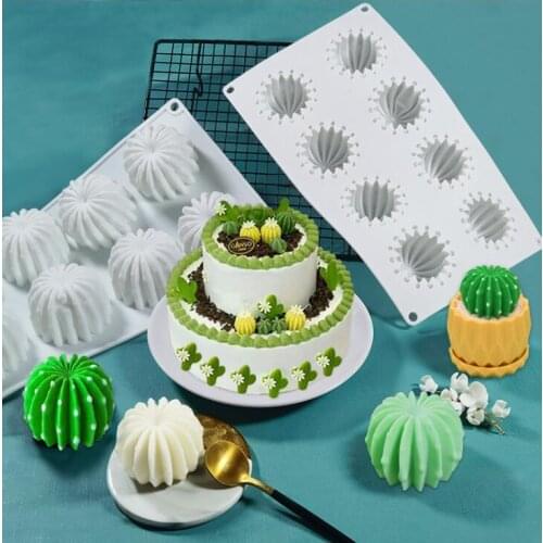 New cactus silicone mold DIY Mousse Cake Chocolate Mold white jelly pudding mold
