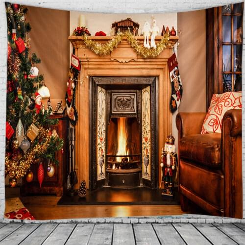 Christmas decoration tapestry Christmas bedroom dormitory decoration tapestry Christmas party background decoration tapestry