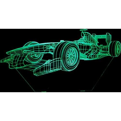 The New Car 3d Light 7 Colorful Touch Remote Control 3d Led Creative Acrylic Lamp Luminaria De Mesa Led Night Light