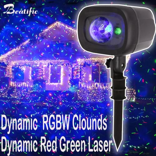 Outdoor Christmas Starry Light Night Star Laser Projector Starry Sky Garden Decoration New Year For Home