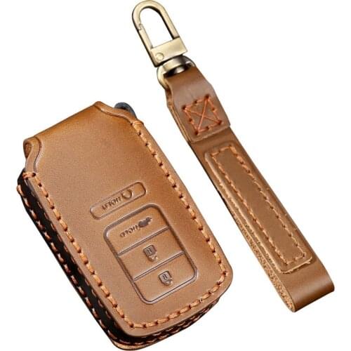 Handmade Leather Car Remote Key Case Key Cover For Acura LDX MDX RDX NSX RTLX TLX-L TLX RLX Car Styling