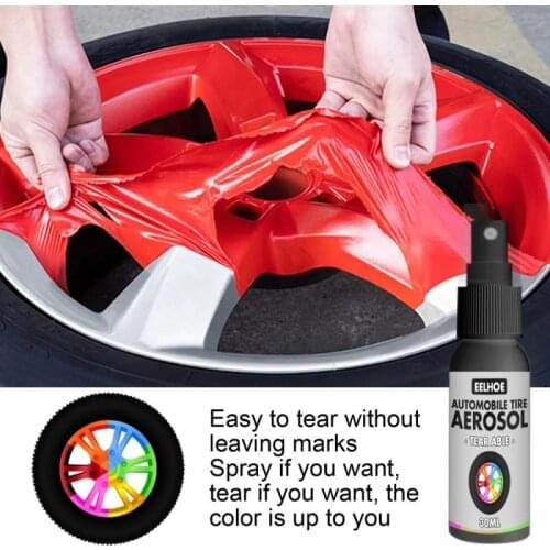 30ml New Car Tire Body Wheel Self-painting Paint Spraying Film Car Tire Color Change Wheel Hub Paint Auto Wheel Spraying Film