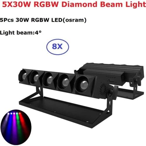Stage Lighting Effect Super Beam Light 5X30W RGBW LED Wall Wash Light DMX512 LED Bar LED Long bar DMX Beam Light For Disco Light