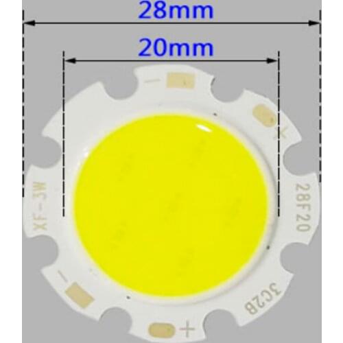 Light beads Warm white 7W 50PCS 10W 50PCS LED COB with 30MC 2Pin Line
