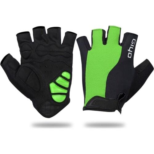 Half Finger Bicycle Gloves Fishing Climbing MTB Racing Bike Outdoor Sport Cycling Glove Lycra Fabric Anti-Shock Washable Mittens