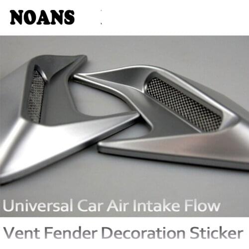 2pcs For Nissan qashqai Citroen c4 c5 c3 Chevrolet cruze aveo Peugeot Car Shark Gills Grill Vents Hood Side Decorative Sticker