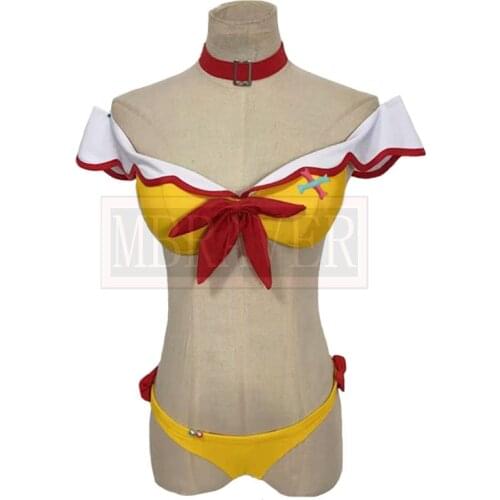 2021 VTuber Hololive Inugami Korone Summer Sexy Swimsuit Cos Cosplay Costume Uniform Christmas Halloween Custom Made Any Size