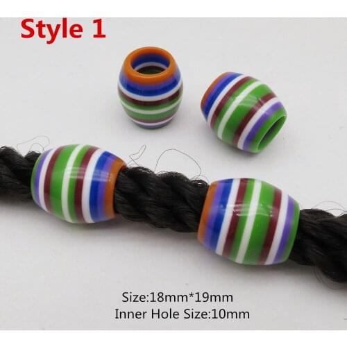 4pcs-5pcs Crochet hair braid dread dreadlock beads rings tube Accessories for kids girls women men