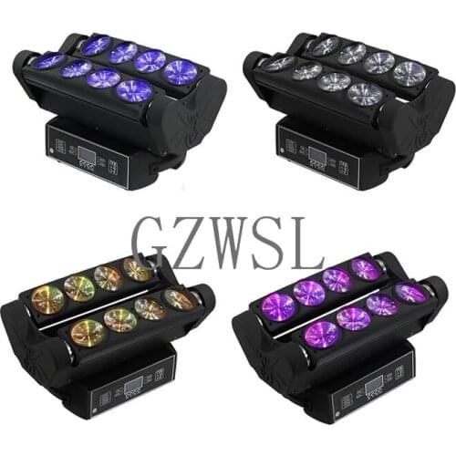 4PCS /LOT Led Moving Head Beam 8 eyes Spider Light RGBW 4IN1 Cree 100W Led Spider Moving Head Light DMX 512