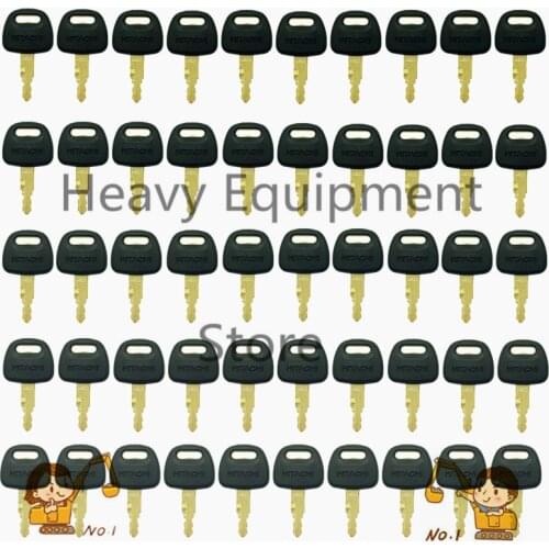 50Pcs Ignition key For ZAX EX60 EX70 EX120 EX200 Hitachi H800 Excavator Free Shipping