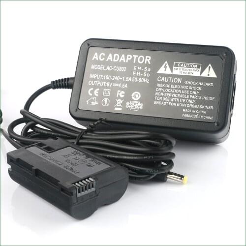 EH-5 + EP-5B DC Coupler EN-EL15 Dummy Battery AC Power Adapter For Nikon D800 D810 D850 D7000 D7100 D7200 Z5 Z6 Z7