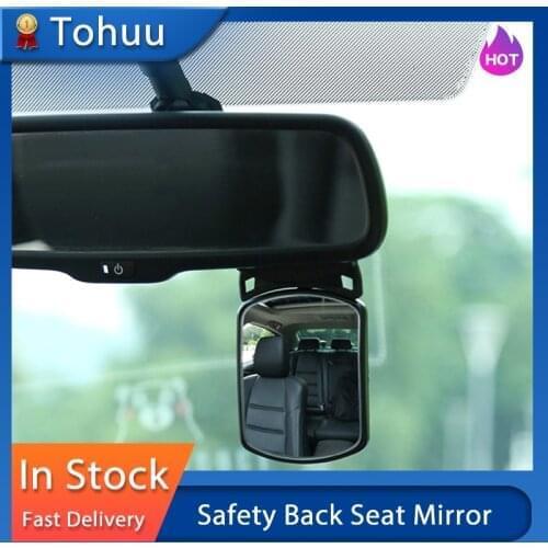 Car Baby Mirror Acrylic Suction Back View Rearview Mirror Baby Rear Ward Facing Kids Infant back Seat Auxiliary Mirrors fitting