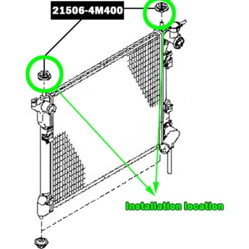 Car Rubber Mat FOR NISSAN X-TRAIL T30 T31 T32 2000-2020 1 Pair 21506-4M400 Black Mount