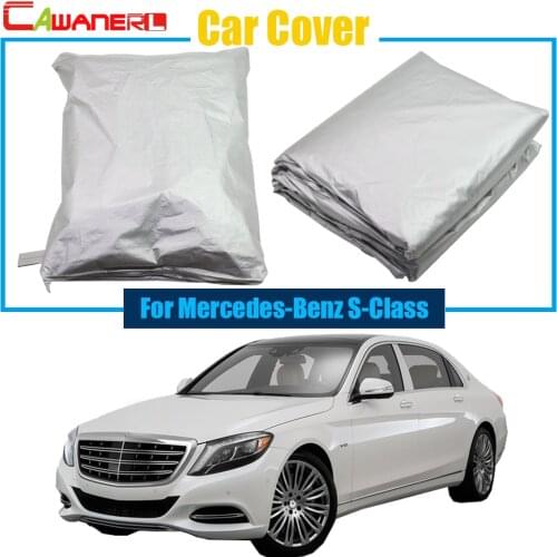 Cawanerl Car-Cover Car Cover Sun Shade Sun Shield Rain Snow Sun Resistant Cover Anti-UV For Mercedes-Benz S S-Class