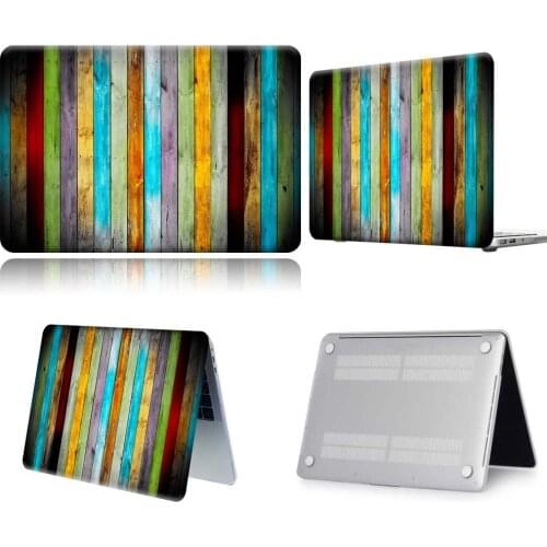 For Apple Macbook 12/Pro 13 A2251 A2289/Pro 13 A2338 Multi Color Wood Board Laptop Case For Fund Air 13 A2337/Pro 15 16/Air 11