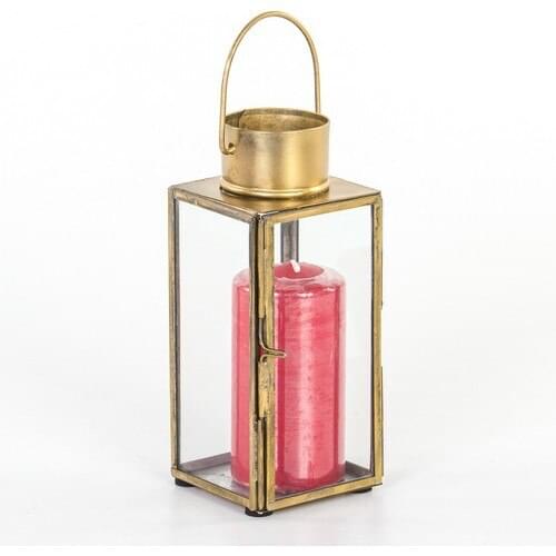 Evistro Decorative Metal Candle Holder Lantern 7 X17 cm