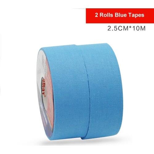 COLDINDOOR 2Pc Hockey Stick Tape 2.5cm x 25m Multipurpose Colorful Sport Safety Cotton Cloth Enhances Puck Handling Elbow G