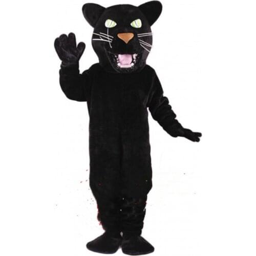 Carnival Cartoon Character Black Leopard Mascot Costume Suits Cosplay Party Game Dress Clothing Advertising Promotion Fursuit