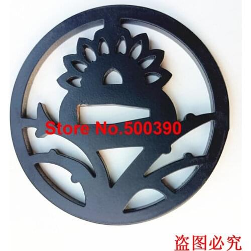 Beautiful Folwer Iron Steel Guard Tsuba For Japanese Samurai Katana Sword Knife Guard Wakizashi Ninja Fitting