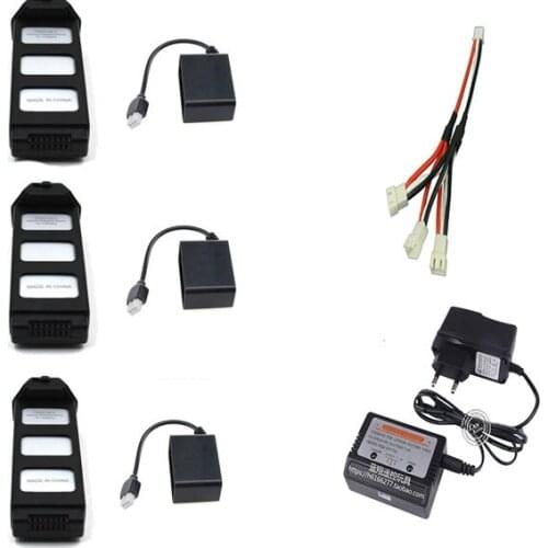 MJX Bugs 5W RC Drone 7.4V 1800 MAH Li-Po Battery Set meal Charge three batteries at the same time