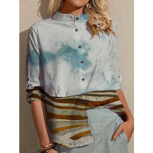 Vogue woman shirt long sleeve loose shirt all-match casual shirt woman