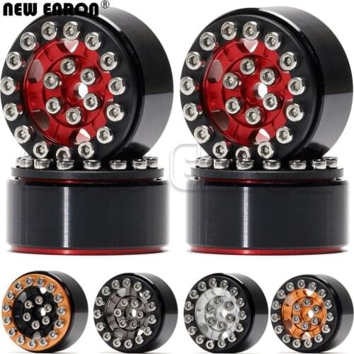 NEW ENRON 4PCS 30mm 1.0" Metal Beadlock CNC Micro Wheel Rim Hub for 1/24 RC Crawler CAR Axial SCX24 90081 AXI00001 mini crawler