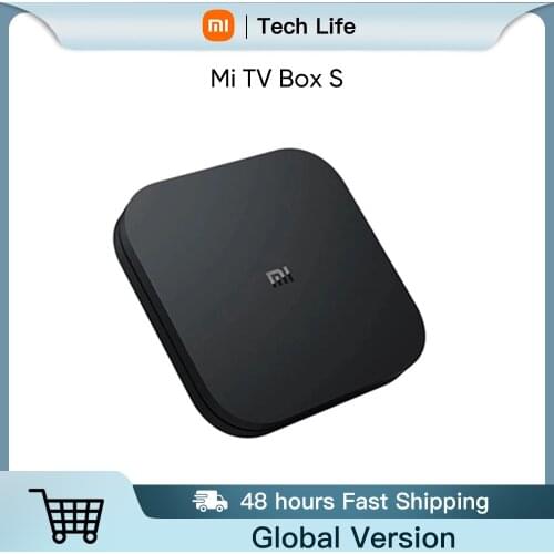 Global Version Xiaomi Mi TV Box S 4K Android 9.0 Ultra HD Streaming Media Player Google Cortex-A53 Quad Core 2GB+8GB Top TV Box