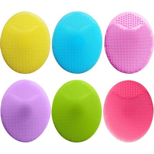 Silicone Face Cleansing Brush Shampoo Massager Mini Sucker Brush Exfoliating Pore Cleanser Baby Head Cleaning Brush Beauty Tools