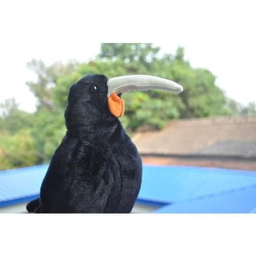 9" Standing Shadow The Raven Crow Bird Plush Stuffed Animal Toy South Island Kokako