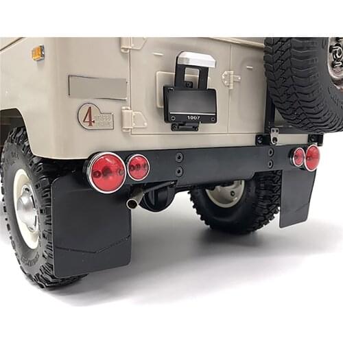 Rear Fender Mud Flap Mudguard With Metal Bracket for RC4WD G2 FJ40 RC Model Car Accessories