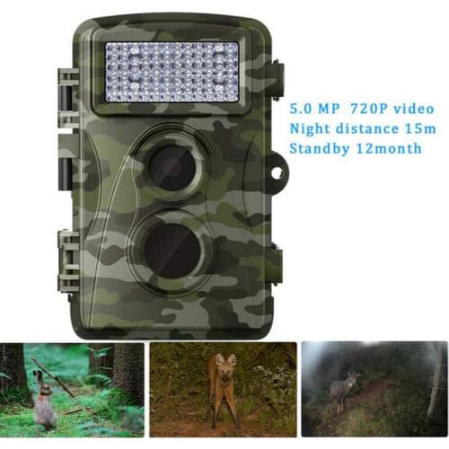 1 Set) 2017 Hot sale Hunting Camera HD 5MP support 720P video Night version 34pcs infared LEDs Scouting Trail Hunter camera
