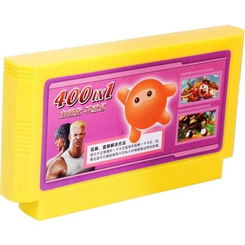 10PCS Game Card For 8 Bit Game Console New Arrival 2 Piece Game Collection 400 in 1 Game Cartridge 60 Pins