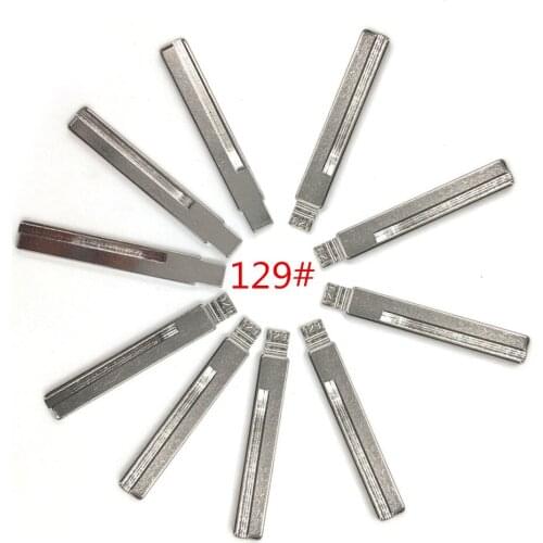 10pcs/lot Type 129# Metal Blank Uncut Flip KEYDIY/VVDI/JMD Remote Key Blade