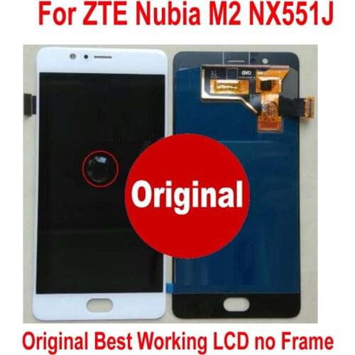 100% Tested Working Original Glass Sensor For ZTE Nubia M2 NX551J LCD Display Touch Panel Screen Digitizer Assembly or + Frame