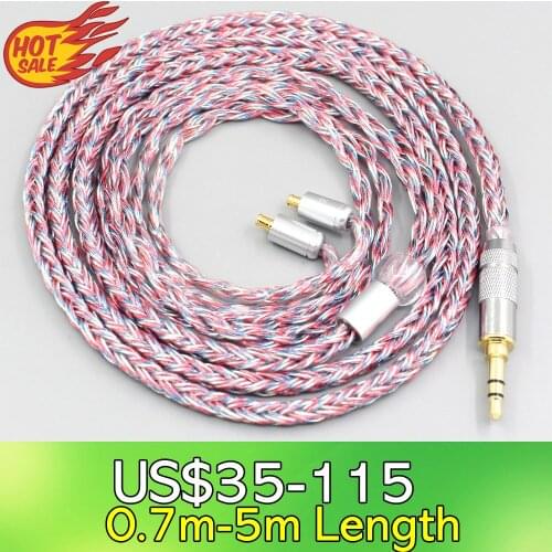 16 Core Silver OCC OFC Mixed Braided Cable For Audio Technica ATH-CKR100 CKR90 CKS1100 CKR100IS CKS1100IS Earphone LN007593