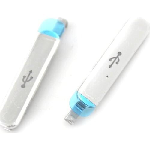 2pcs/lot Original Charging Port Dust Plug USB Cover Door For Samsung Galaxy S5 SV G900 G9005 G900A G900T Housing Phone Parts