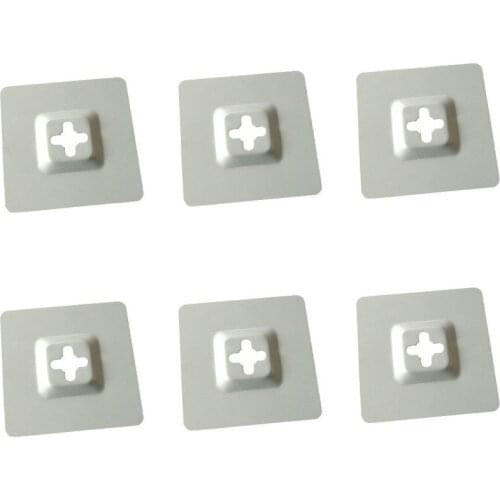 20Pcs/Lot Square Steel Frameless Glass Mirror Keyhole Sparrowtail Hanger Wall Hangers Hanging Clip Plate Gluing Sticking