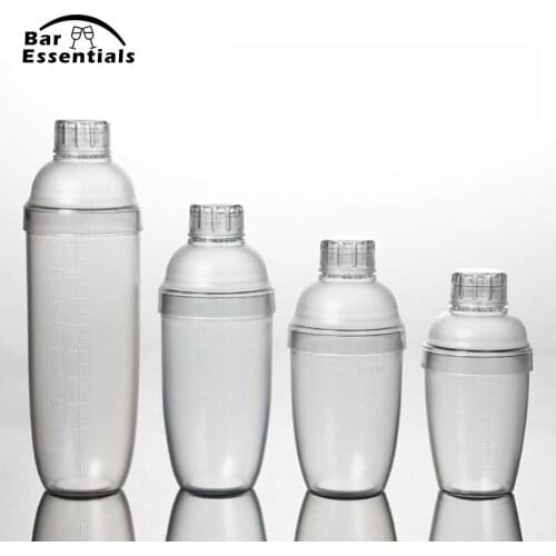 350ml/530ml/700ml/1000ml Transparent Good Grips Plastic Milk Tea Cocktail Shaker Mixing Cup Drink Mixer Bar Bartending Tool