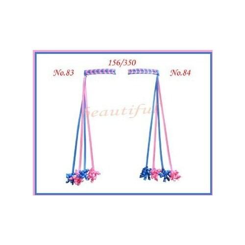 50 pcs Boutique Good Girl Costume 7.5" Braided Ribbon Barrettes Hair hand made child hair clips customize free shipping