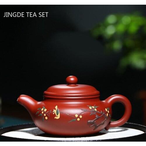 Authentic Yixing tea pots Purple Clay Teapot Raw ore Dahongpao beauty kettle Handmade Customized Boutique Teaware 240ml