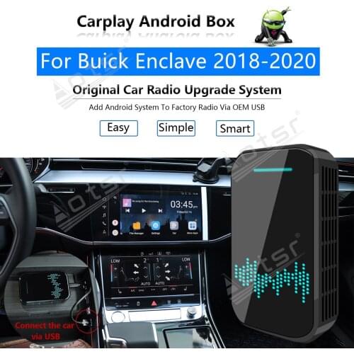 Car Radio Carplay Android Ai Box For Buick Enclave 2018 - 2020 Multimedia Player Radio Apple Wireless CP Box Upgrade Mirror Link