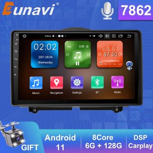 Eunavi 2 Din Android 11 4G Car Radio Multimedia Player For LADA Granta Cross 2018 2019 GPS 2 din 1280*720 Carplay 6G+128G