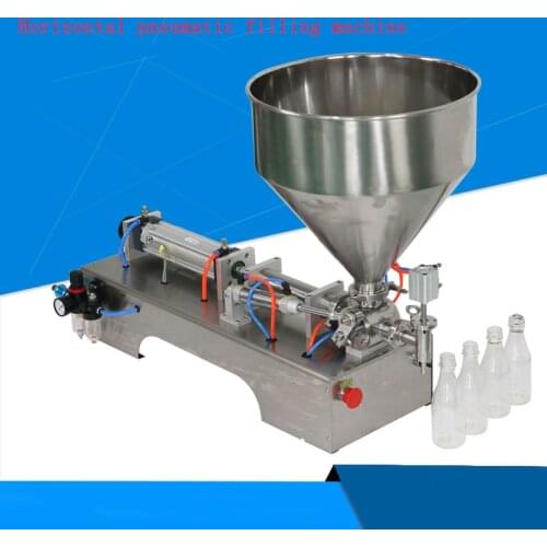 Automatic quantitative G1WY single-head Pneumatic piston filler Liquid Horizontal pneumatic paste filling machine