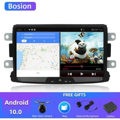 Bosion android 10.0 car dvd for Dacia Lodgy Logan Duster Sandero with 1 din radio gps video wifi navigation multimedia player