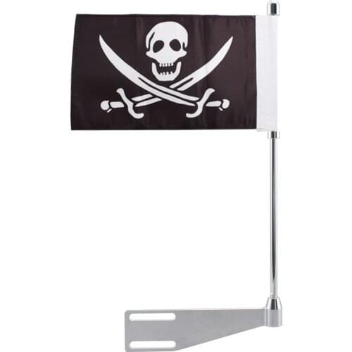 Motorcycle Luggage Rack Mount Pirate Flag Pole Vertical Alunimum Trim For Indian Chieftain Dark Horse Limited Classic Roadmaster