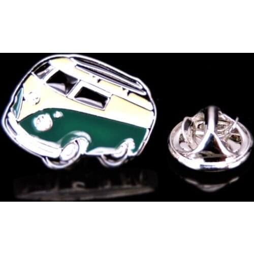 Blue bus Brooch new fashion jewelry mens and womens wedding shirt clothing scarf suit LAPEL BADGE PIN gift