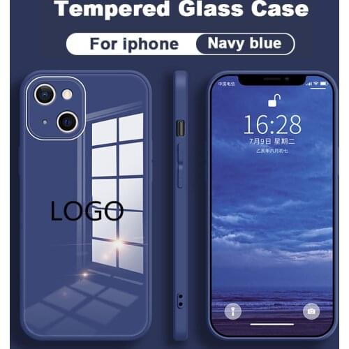 Liquid Glass Case For iPhone 12 11 Pro XS Max X XR 6 6s 7 8 Plus SE2 2020 Scratch-Resistant Colorful Back Cover Protective Case