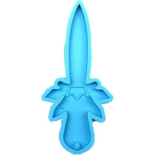 DIY Keychain Pendant Silicone Mould Handmade Crafts Key Ring Jewelry Making Tool Crystal Epoxy Resin Mold W0YA