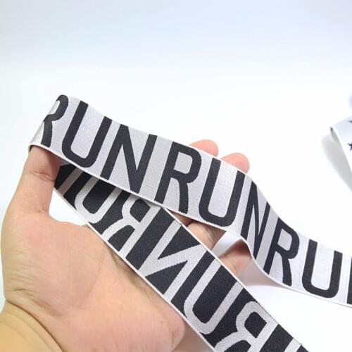 4cm elastic band smooth soft webbing bags underwear kids pant belt 4meters/lot jacquard logo rubber band sewing accessories